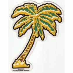 Green & Gold Palm Tree - Vinyl Sticker