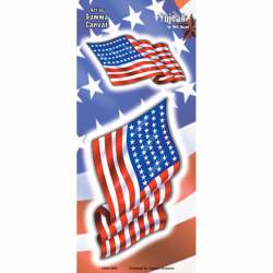 United States Of America American Flag - Set of 2 Sticker Sheet