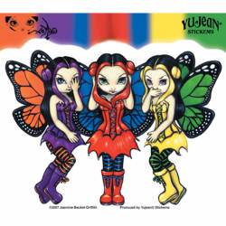 Three Wise Fairies Fairy Rainbow - Vinyl Sticker
