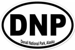 Denali Park Alaska - Oval Sticker