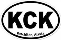 Ketchikan Alaska - Oval Sticker