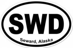 Seward Alaska - Oval Sticker