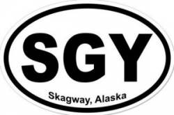 Skagway Alaska - Oval Sticker