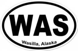 Wasilla Alaska - Oval Sticker
