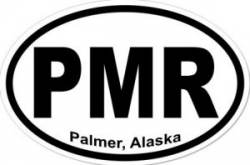 Palmer Alaska - Oval Sticker