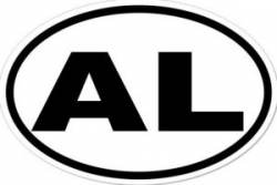 AL Alabama - Oval Sticker