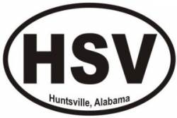 Huntsville Alabama - Oval Sticker