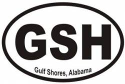 Gulf Shores Alabama - Oval Sticker