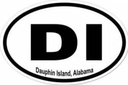 Dauphin Island Alabama - Oval Sticker