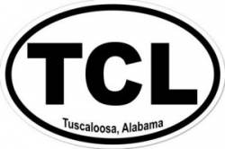 Tuscaloosa Alabama - Oval Sticker