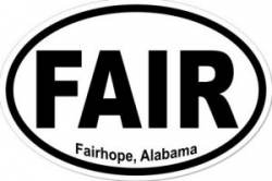 Fairhope Alabama - Oval Sticker