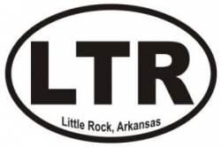 Little Rock Arkansas - Oval Sticker
