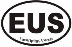 Eureka Springs Arkansas - Oval Sticker