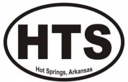 Hot Springs Arkansas - Oval Sticker
