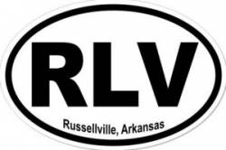 Russellville Arkansas - Oval Sticker