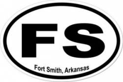 Fort Smith Arkansas - Oval Sticker