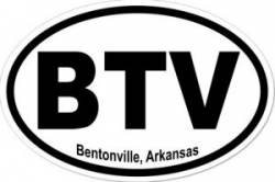 Bentonville Arkansas - Oval Sticker