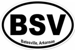 Batesville Arkansas - Oval Sticker