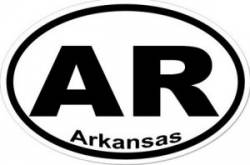 AR Arkansas - Oval Sticker