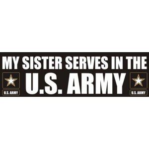 Sister Serves Army - Sticker