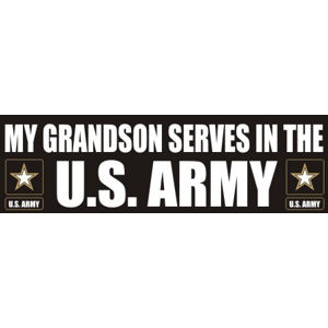 Grandson Serves Army - Sticker