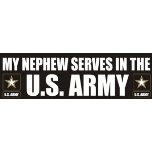 Nephew Serves Army - Sticker