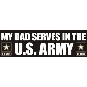 Dad Serves Army - Sticker