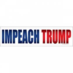 Impeach Trump Blue & Red - Bumper Sticker