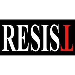 Resist Trump Upside Down T - Vinyl Sticker