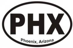 Phoenix Arizona - Oval Sticker