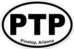 Pinetop Arizona - Oval Sticker
