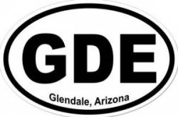 Glendale Arizona - Oval Sticker