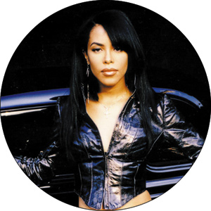 Aaliyah Portrait Button