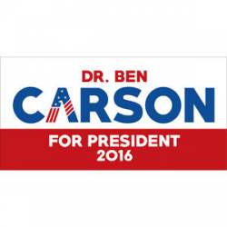 Dr. Ben Carson For President 2016 - Bumper Sticker