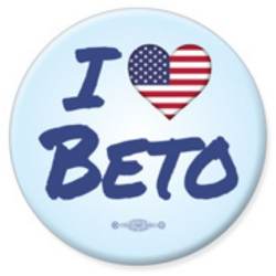 I Love Beto O'Rourke President 2020 Blue - Button