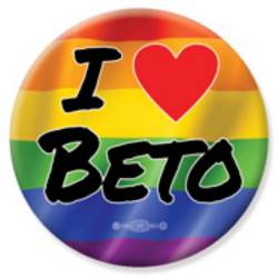 I Love Beto O'Rourke President 2020 Rainbow - Button