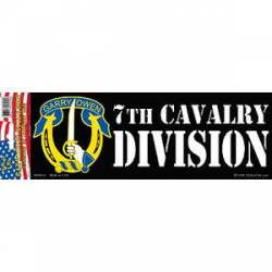 United States Army 7th Cavalry Division - Bumper Sticker