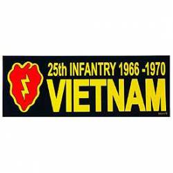 United States Army 25th Infantry 1966-1970 Vietnam - Bumper Sticker