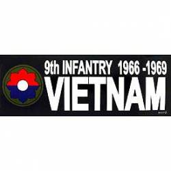 United States Army 9th Infantry 1966-1969 Vietnam - Bumper Sticker