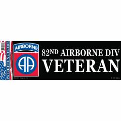 United States Army 82nd Airborne Division Veteran - Bumper Sticker