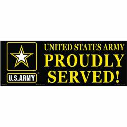 United States Army Proudly Served - Bumper Sticker