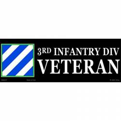 United States Army 3rd Infantry Divison Proudly Served - Bumper Sticker