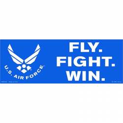 U.S. Air Force Fly. Fight. Win. - Bumper Sticker