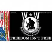 Wounded Warrior Freedom Isn't Free - Rectangle Sticker