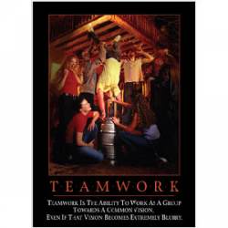 Teamwork Work As A Group - Refrigerator Magnet
