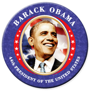 44th President Obama Button