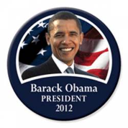 Barack Obama 2012 - 3 Inch Button