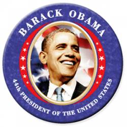 44th President Obama - Button