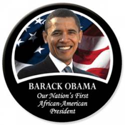 1st African American President - Button