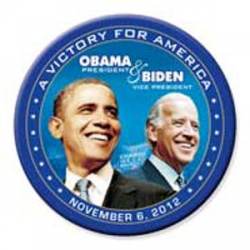 Obama Biden Victory For America 2012 - Button